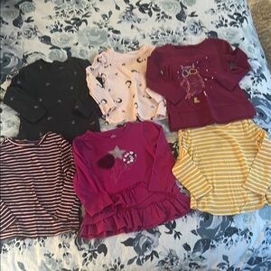 Kids' Bundle Long Sleeve Tops Set - Sz 2T